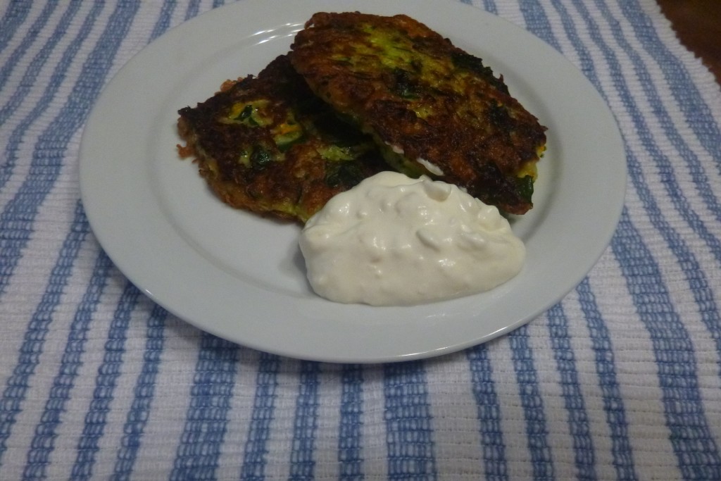 Mücver or Zucchini Fritters
