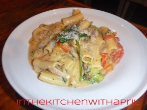 Veggie Rigatoni with Cheese