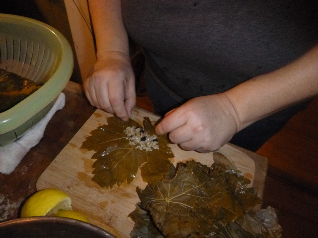 Rolling the Grape Leaves 