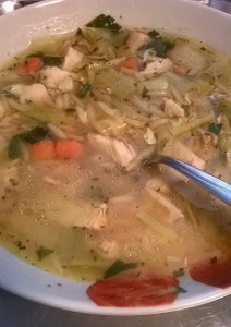 Chicken Soup with Leeks