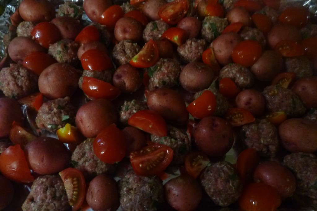 Kofte Patates Before Going into Oven