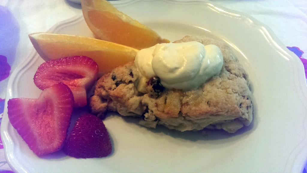 Cranberry, Apple and Walnut Scones