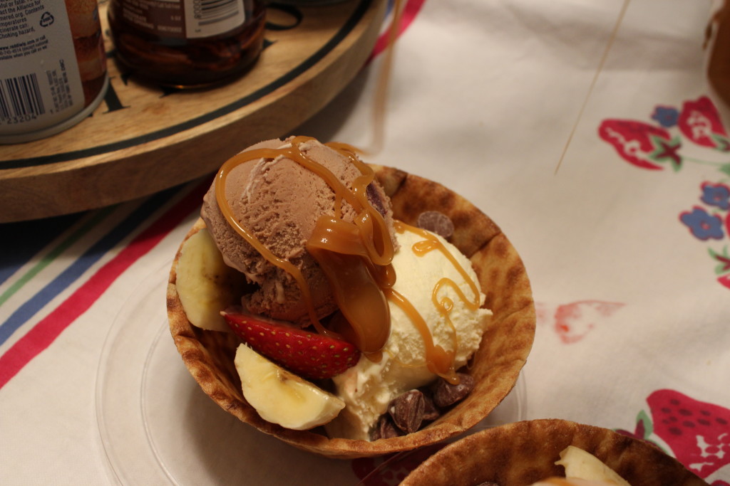 Vanilla Bean Ice Cream and Homemade Milk Chocolate with Dark Cherry Ice Cream