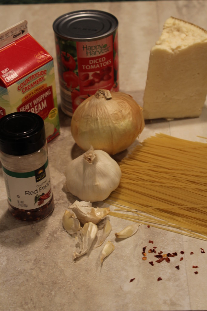 Ingredients for Creamy Manchego Rose Sauce