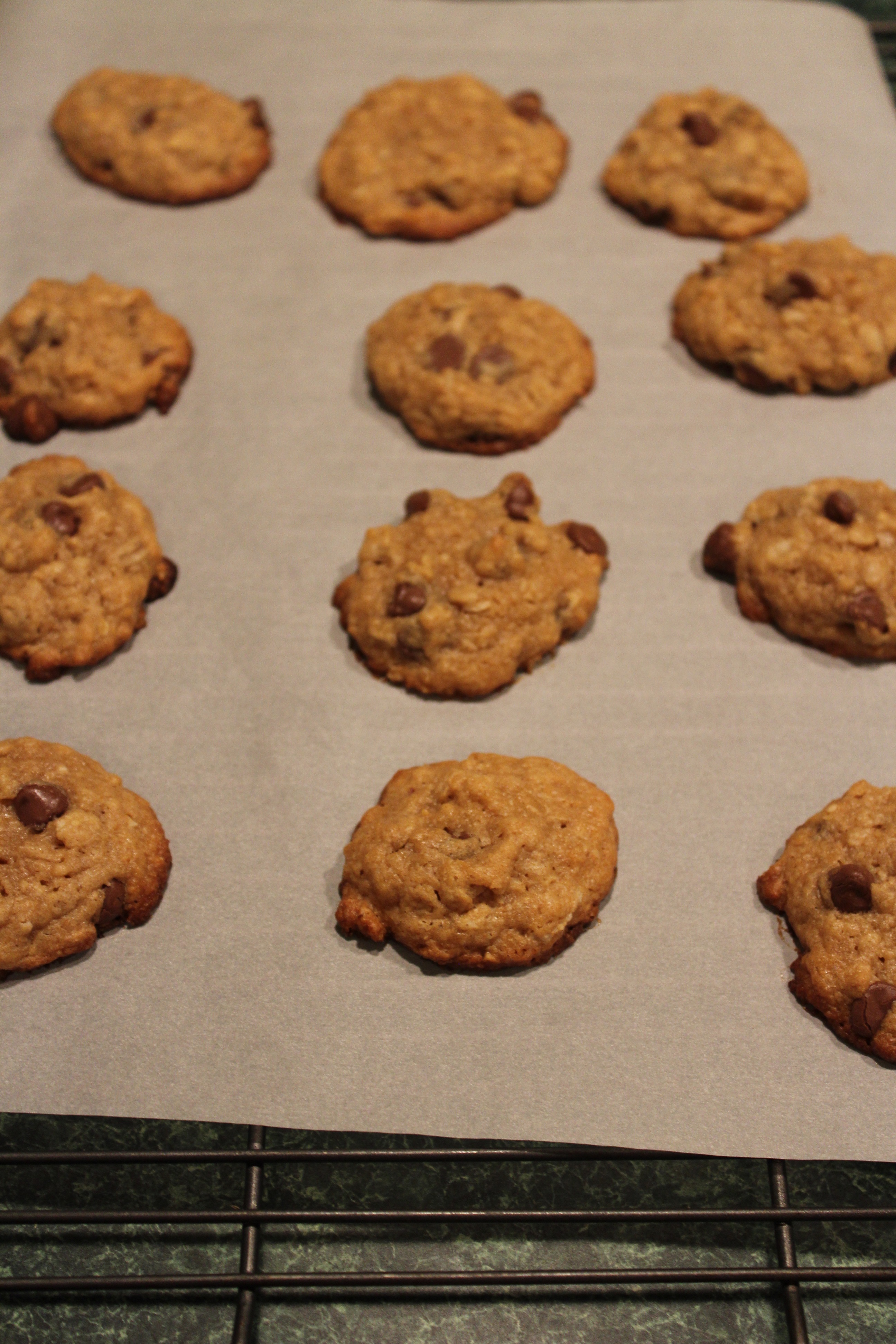 Easy Peanut Butter Oatmeal Chocolate Chip Cookies - In The Kitchen With