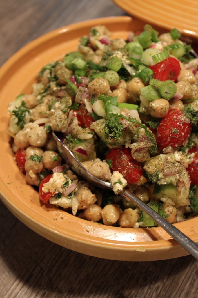 Chickpea Orzo Salad