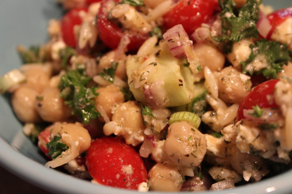 Chickpea Orzo Salad 