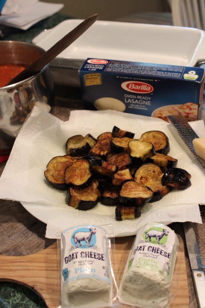 Eggplant Lasagna Prep