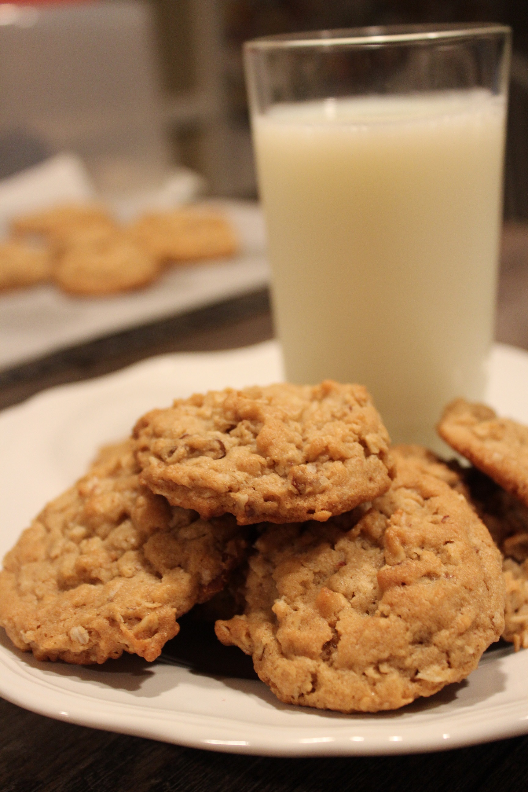 Peanut Butter Pecan Oatmeal Cookies