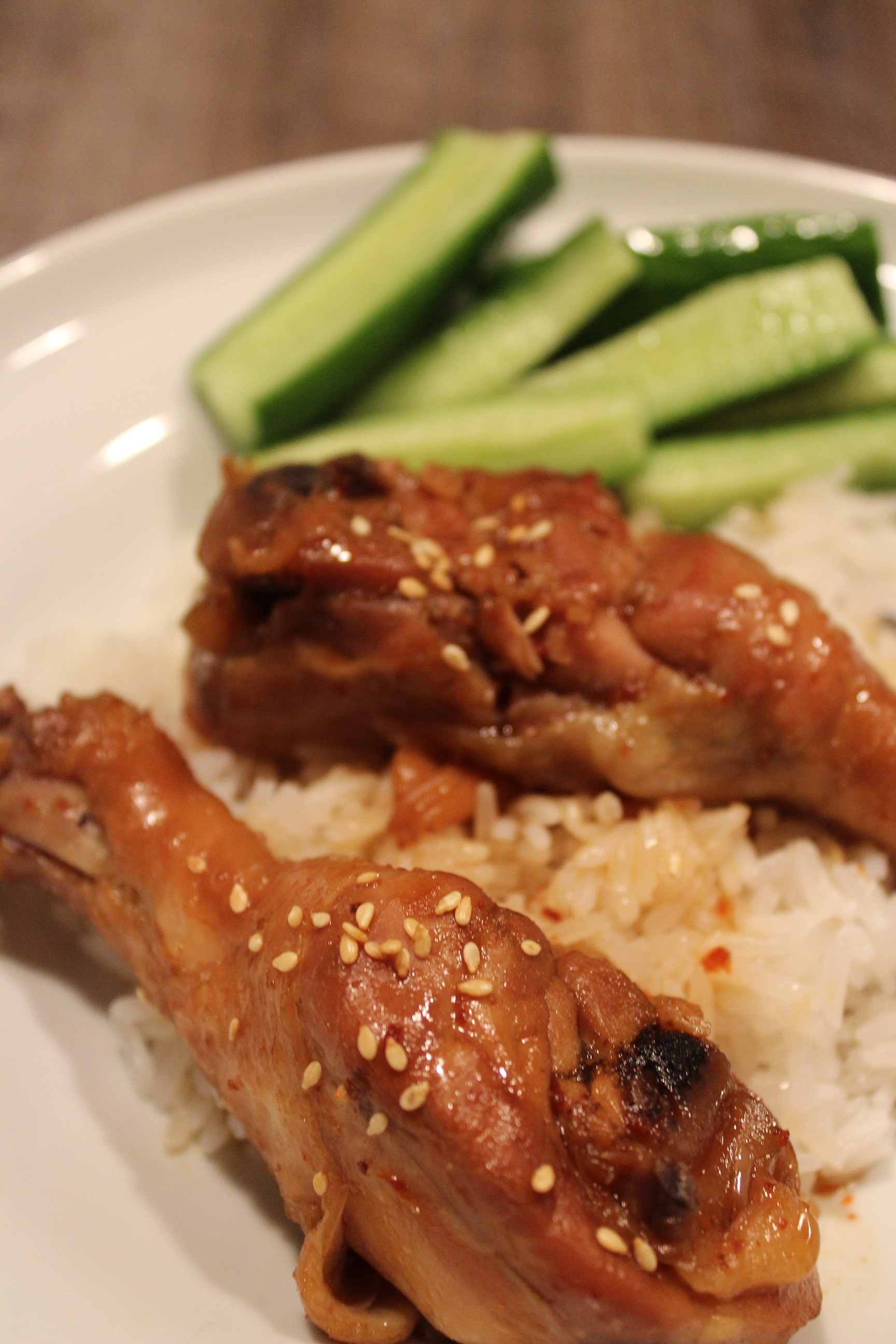 Quick and Easy Crockpot Teriyaki Sesame Chicken Legs