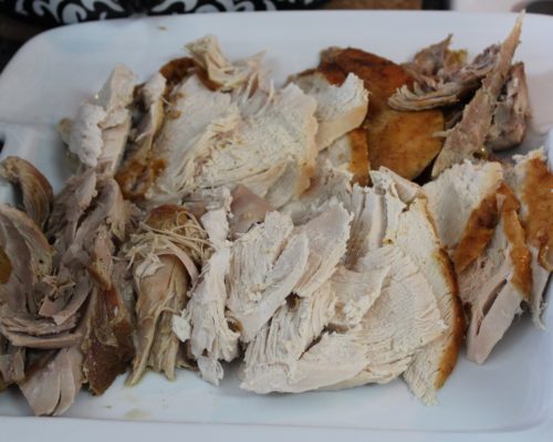 Sliced Moist Tender Roast Turkey