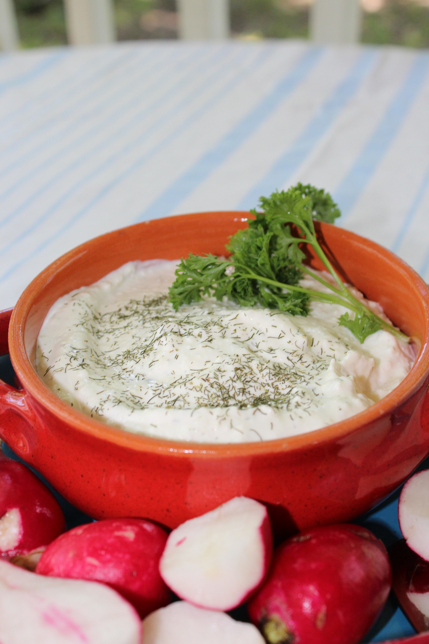 Creamy Feta Herb Spread - In The Kitchen With April
