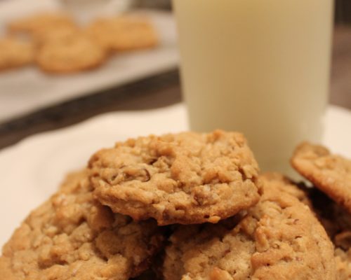 Peanut Butter Pecan Oatmeal Cookies